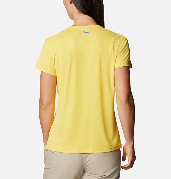 Columbia PFG Respool T-Shirt Yellow For Women's NZ86921 New Zealand